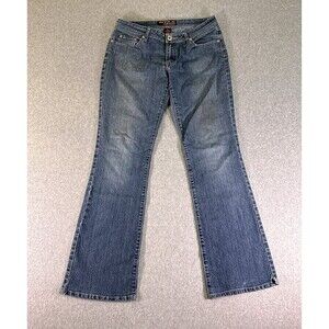 Sizzle Womens Jeans Blue Size 9 (32x31.5) Bootcut Low Rise Classic Fit Stretch